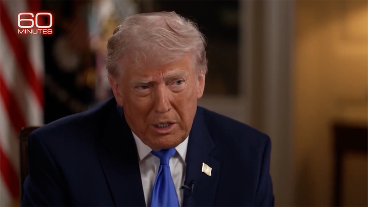 Trump during a 60 Minutes interview preview