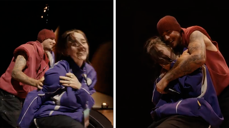 Justin Bieber and Billie Eilish share the stage for 'One Less Lonely Girl' at Coachella Weekend 2