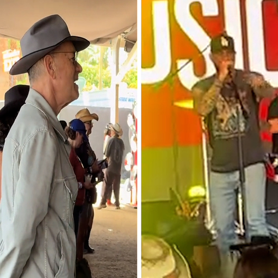 Tom Hanks at Stagecoach supporting Chet Hanks - TikTok/@ kerenashri