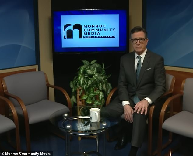 Stephen Colbert appears on Michigan public access show Only In Monroe at 11:30 p.m.