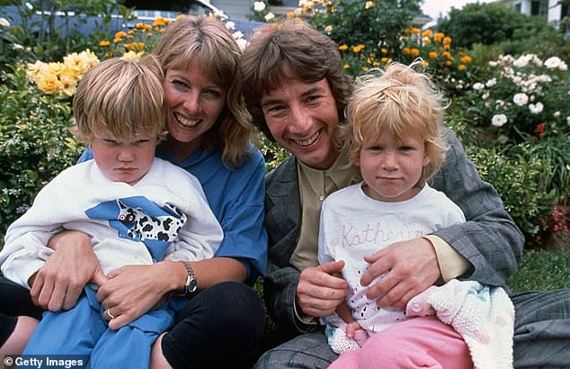 Katherine Short (right) with parents Martin Short and Nancy Dolman and brother Oliver Patrick in 1989.