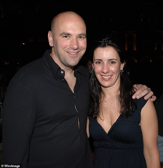 Dana White pictured with his wife, Anne White