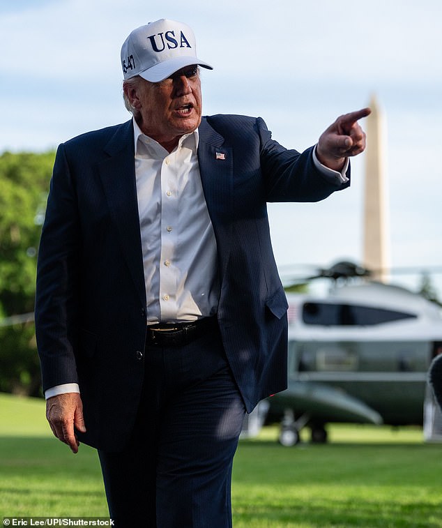 Donald Trump at a rally; reports say he is weighing whether to endorse Spencer Pratt in the Los Angeles mayoral race