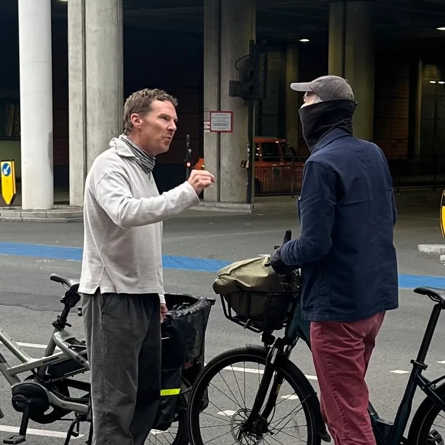 Benedict Cumberbatch got into a heated verbal altercation with a fellow cyclist after allegedly running a red light last week. / SWNS - Page Six