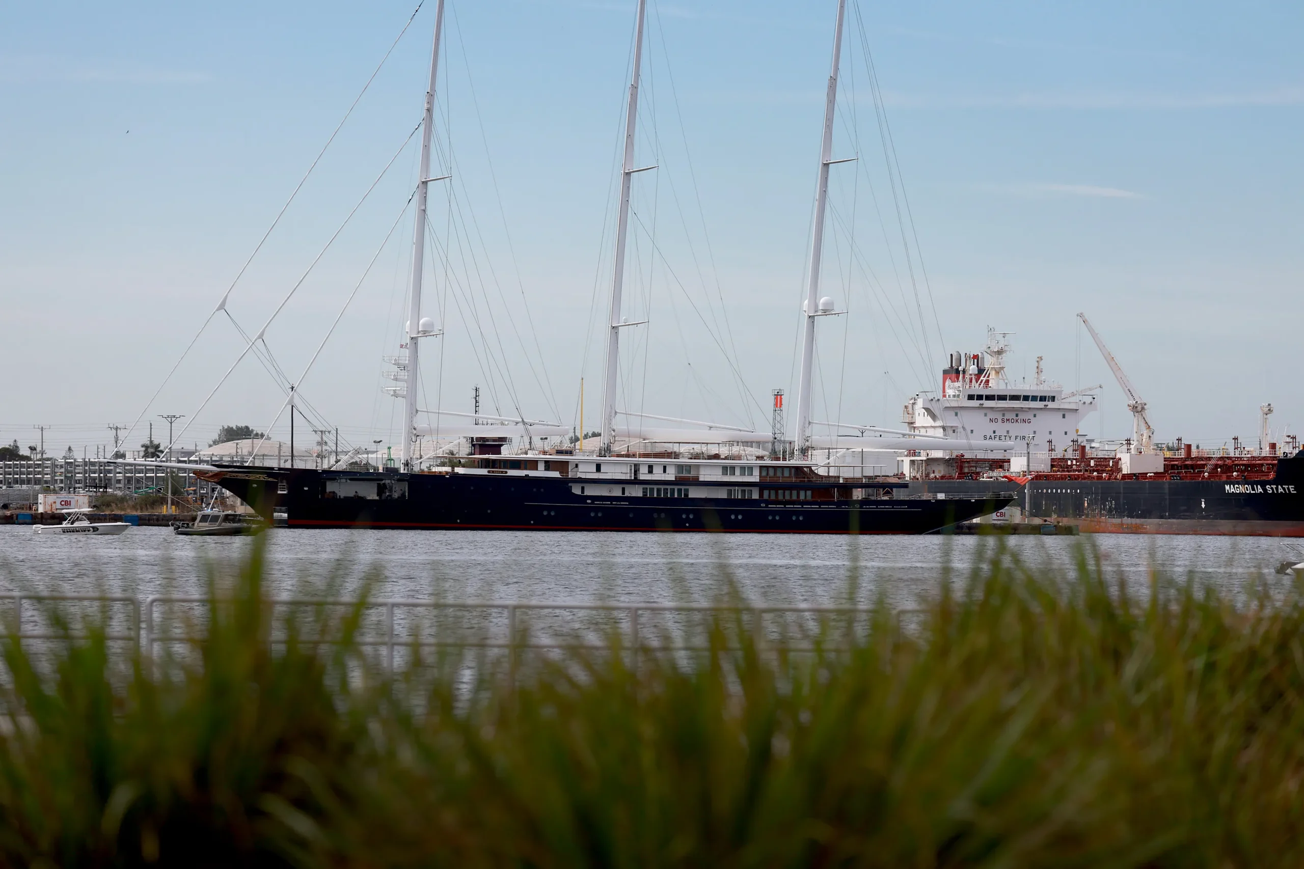 Koru anchored off Port Everglades, Florida
