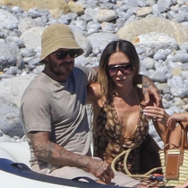 The crew also spent some time off the luxury yacht for a beach excursion. GTRES / BACKGRID - Page Six