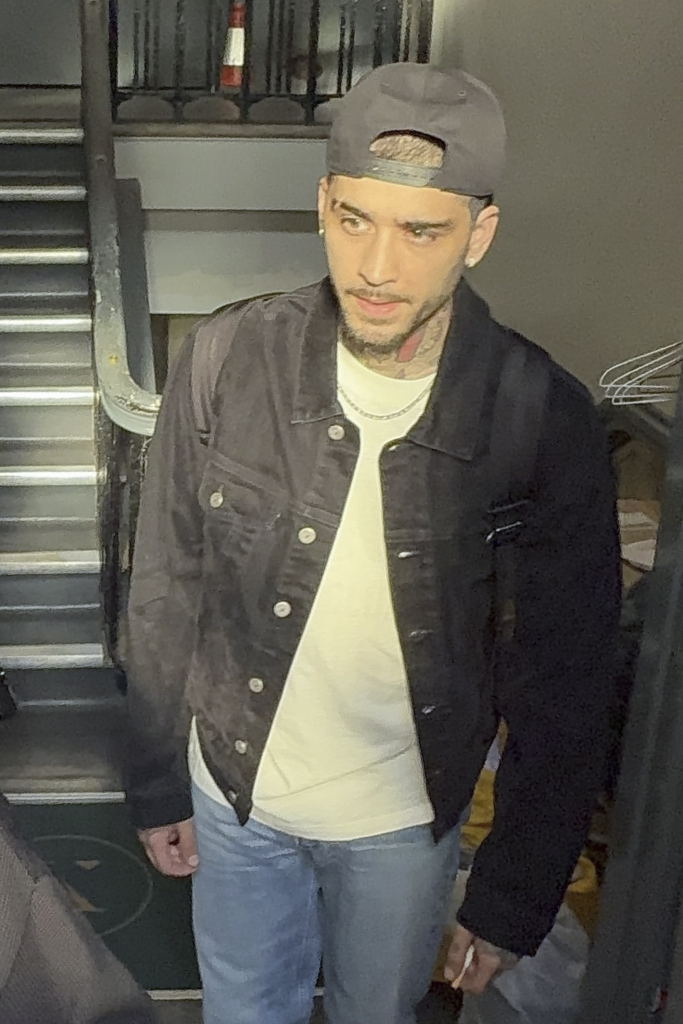 Zayn Malik leaving a hotel in Manchester.