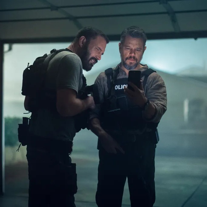 Ben Affleck and Matt Damon are being sued through their production company, Artists Equity, over their Netflix crime thriller, The Rip. - Warrick Page/Netflix