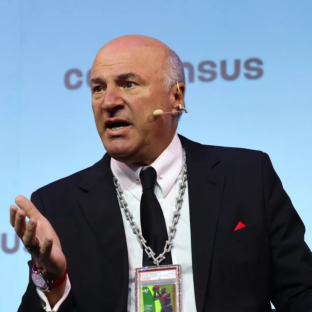 Kevin O'Leary at the Consensus Miami 2026 conference ton May 6. - Romain Maurice/Getty Images