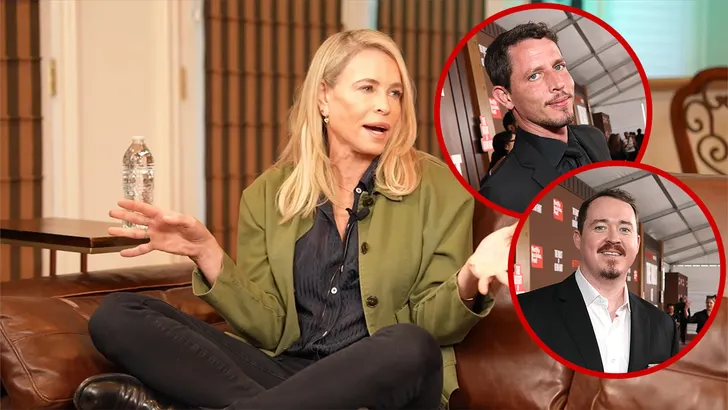 Chelsea Handler seated, looking toward camera during a show appearance.