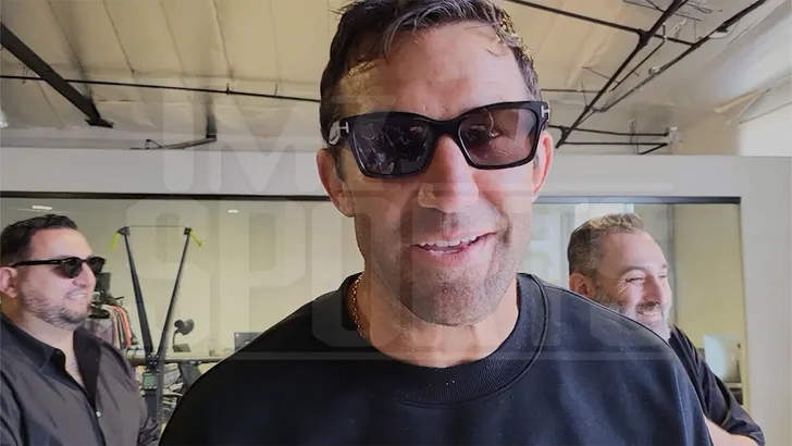 Luke Rockhold during a TMZ Sports interview