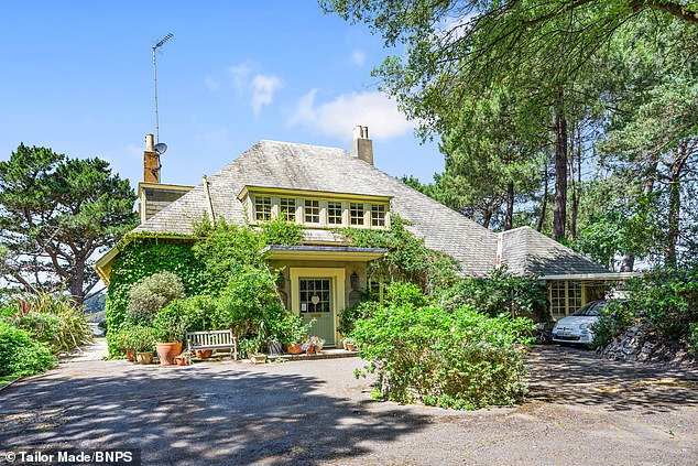 The rundown 120-year-old Sandbanks bungalow that sold for 13.5 million before demolition.