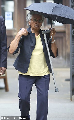 Dorothy Ducent outside Central London County Court