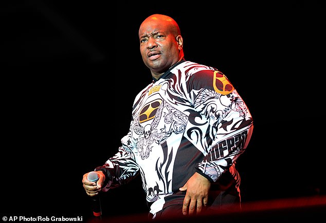 Young MC performing on stage; he said he was misled about political involvement in Freedom 250