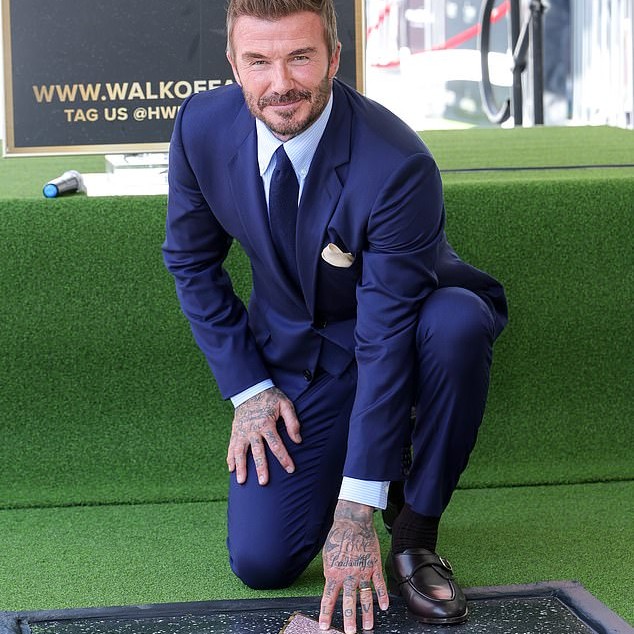 The former Manchester United ace, 51, was honoured in the sports entertainment category, coinciding with the US beginning play in the World Cup - Daily Mail US