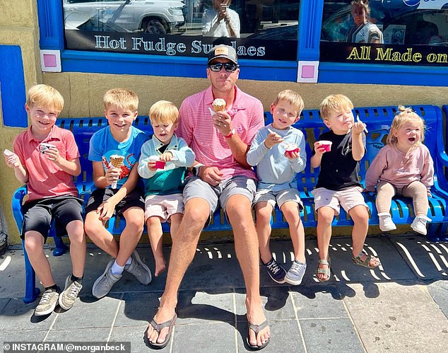 Bode Miller with children, reflecting the family's pool-safety advocacy