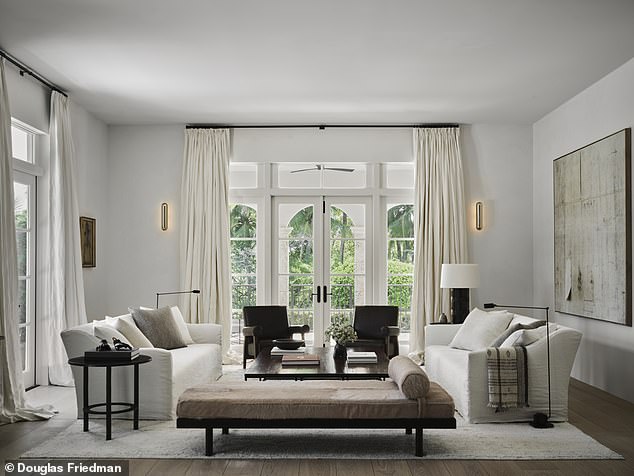 The 'less is more' living room inside Jeff Bezos's parents' home built by Manny A. Varas