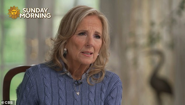 Jill Biden speaking on CBS Sunday Morning about the missed prostate cancer diagnosis