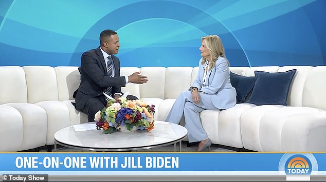 Craig Melvin interviews Jill Biden on NBC's Today show about her memoir and Joe Biden's health