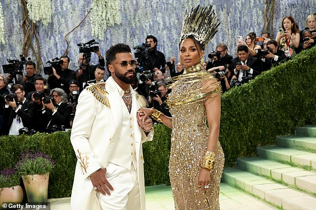 Wilson, with wife Ciara at the Met Gala, is a free agent after leaving the New York Giants