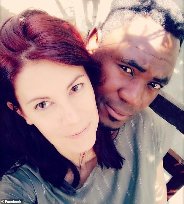 Italian reality TV personality Francesca Valentino pictured with her husband in a Facebook photo.