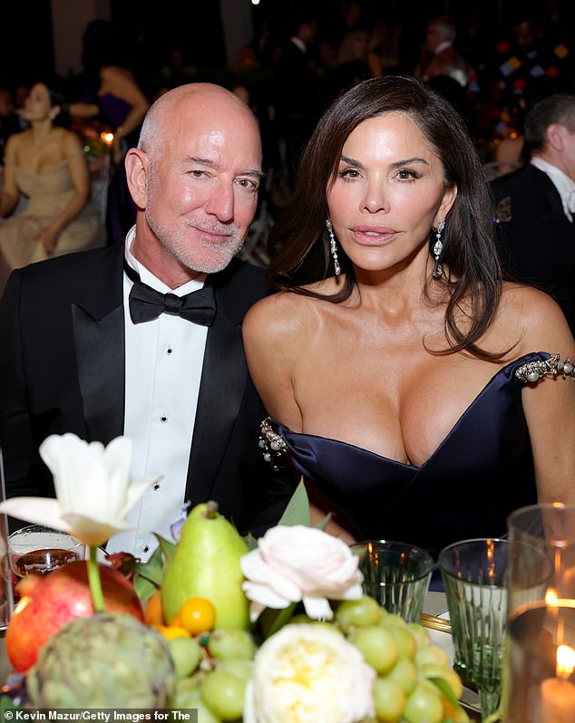 Jeff Bezos with wife Lauren Sanchez
