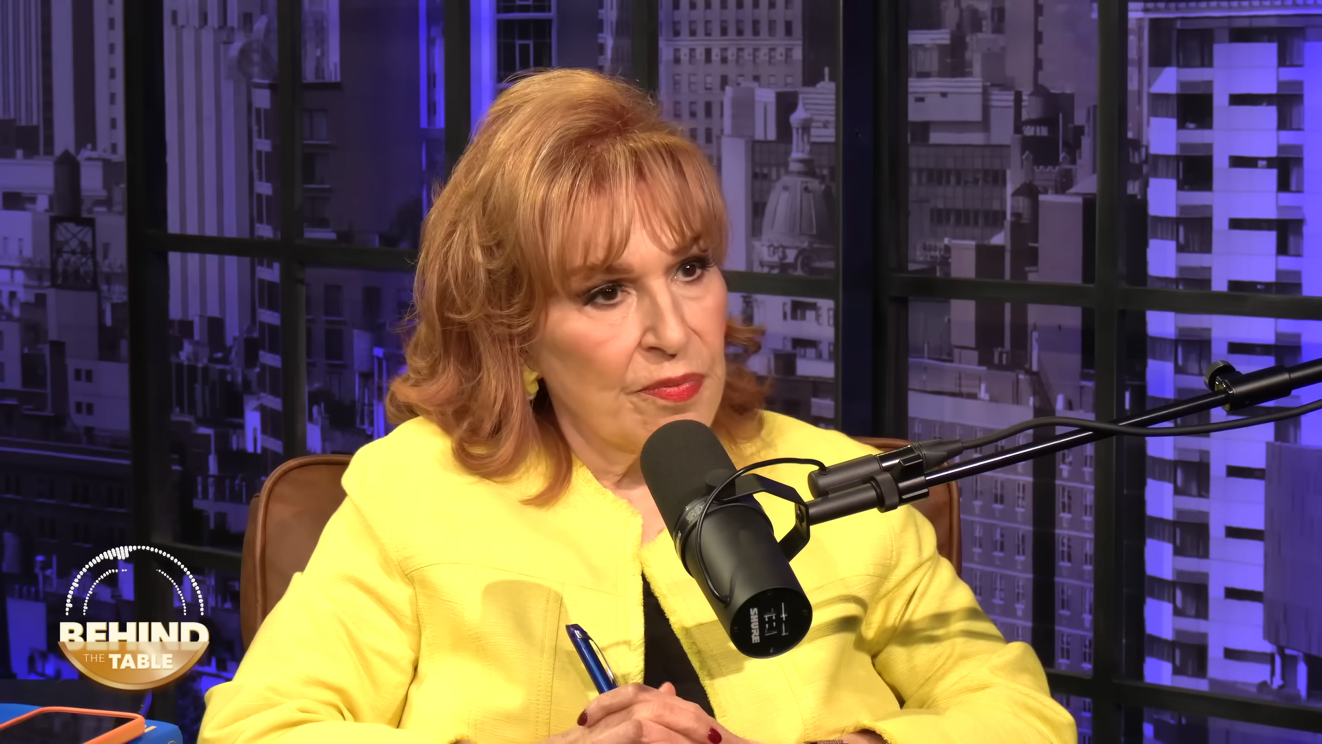 Joy Behar speaking on The View's Behind the Table podcast about her Paris and London plans.