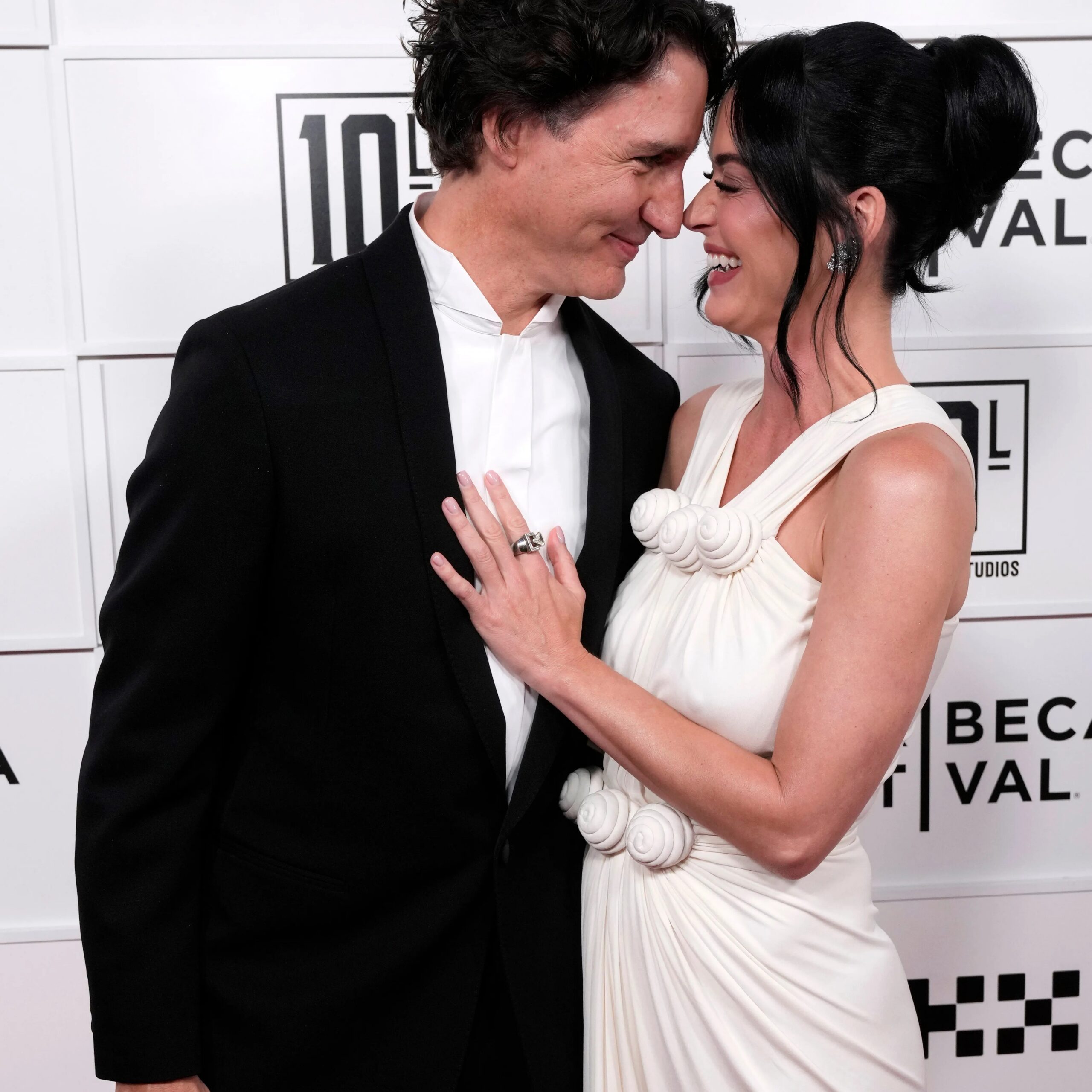 Perry recently said she is "very in love" with Trudeau at the screening of her concert doc during the Tribeca Festival last week. - AP Photo/Charles Sykes
