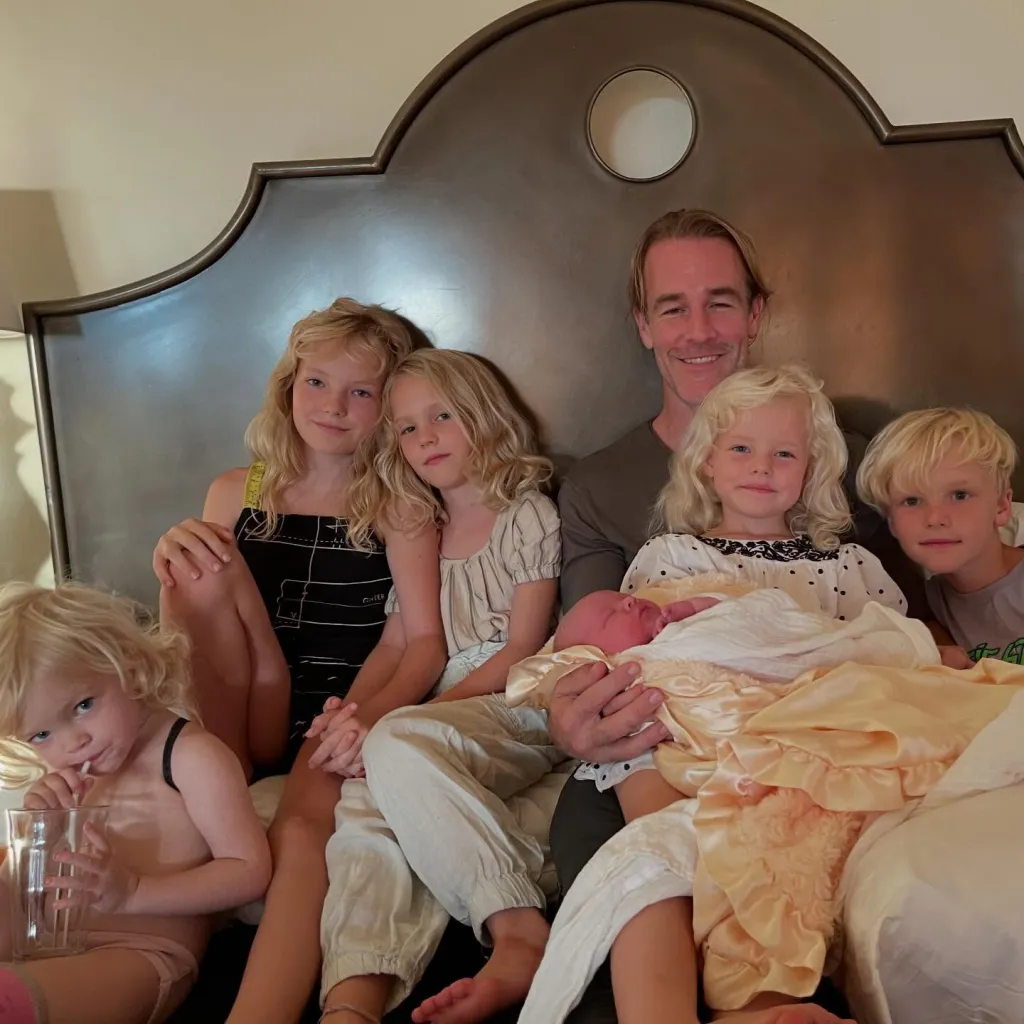 Kimberly shared a carousel of photos via Instagram Sunday of the "Dawson's Creek" alum with their six children, seen above. - vanderkimberly/Instagram