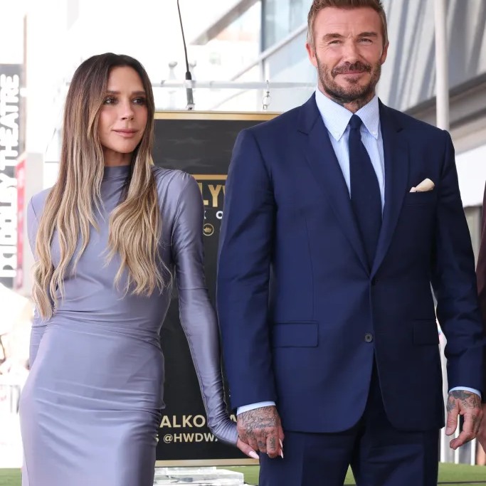 The Beckham family hit back at their estranged son Brooklyn Beckham's claims that his younger sister Harper's recent, impromptu visit to his LA home was staged. (Seen above is David and Victoria Beckham at David's Hollywood Walk of Fame star ceremony in June 2026.) - Matt Baron/BEI/Shutterstock