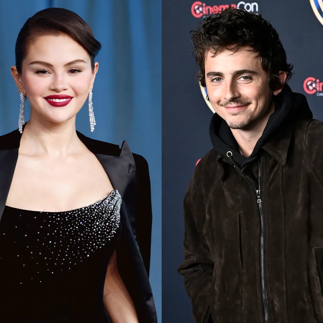 Selena Gomez and Timothee Chalamet will star in the new animated movie, 'Not Alone.' - Taylor Hill/FilmMagic; Bryan Steffy/Getty Images for CinemaCon