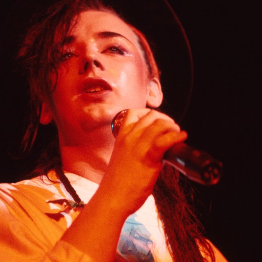 View of Boy George performing with Culture Club - Gary Gershoff/Getty Images