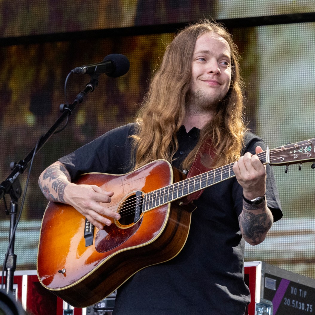 Billy Strings performing at Farm Aid 2025. - Gary Miller/Getty Images