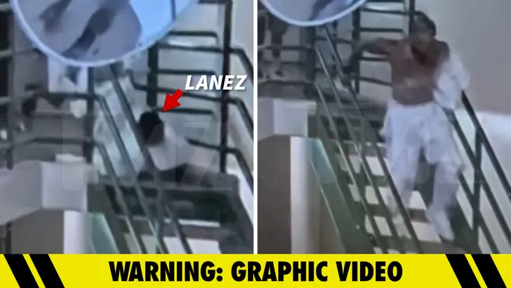 Surveillance stills related to Tory Lanez's 2025 prison stabbing